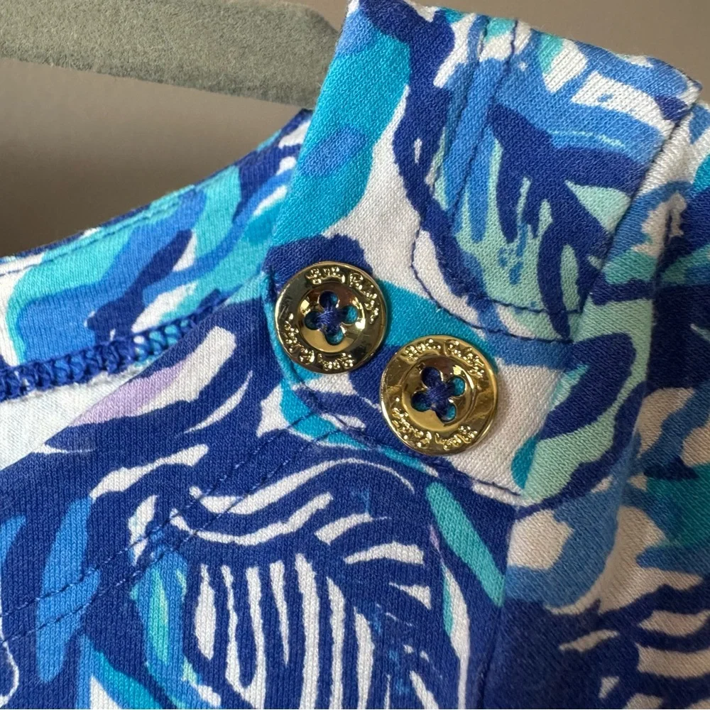 Lily Pulitzer Toddler Girls Blue Tangled Up In Blue‎ Shift Dress Size 2-3 Years